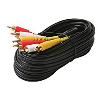 Steren 6' 3 RCA Composite Audio / Video Patch Cord