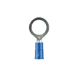 Install Bay 16-14 ga 1 / 4" 3M Vinyl Ring Term (blue, 100 pk)