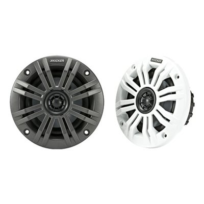 KICKER KM42 4" 2-ohm Marine Coaxial Speakers with 1 / 2" Tweet