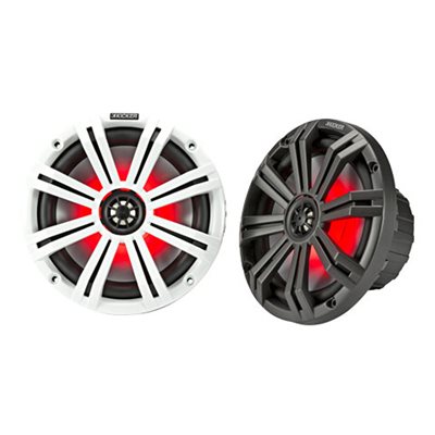 KICKER KM84L 8" 4-ohm Marine Coaxial Speakers with 1" Tweete