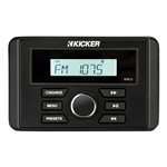 KICKER KMC3 Marine Gauge-Style Media Center w / Bluetooth, Bla