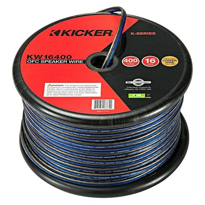 KICKER K-SERIES 16AWG SPEAKER WIRE, 400 FT; RoHS COMPLIANT