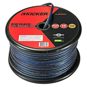 KICKER K-SERIES 16AWG SPEAKER WIRE, 400 FT; RoHS COMPLIANT