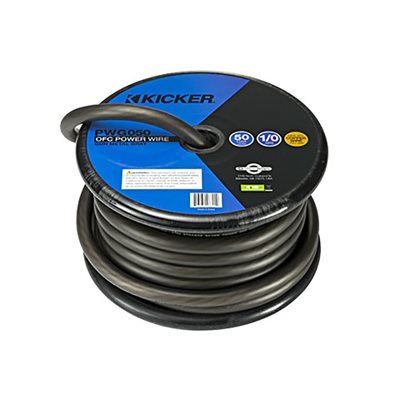 KICKER PWG050 1 / 0AWG POWER WIRE, 50FT, GRAY; RoHS COMPLIANT