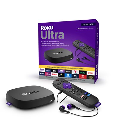 Roku Ultra Streaming Player w / Rechargeable Voice Remote