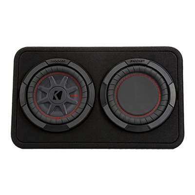 KICKER TCWRT82 8” CompRT 2-Ohm 400W Loaded Enclosure Subwoofer