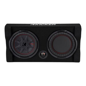 KICKER TRTP102 10” CompRT 2-Ohm 400W Loaded Down-Firing Enclosure Subwoofer