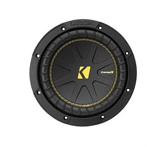 KICKER CompC 8" (20cm) Subwoofer, Dual Voice Coil, 4-Ohm