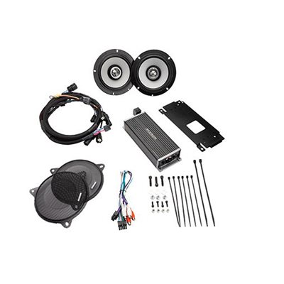 KICKER 6.5" Speakers & 4-Channel Amplifier Kit for 2014 & Up Harley Davidson Electra Glide