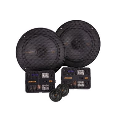 KICKER 6.5" (160mm) Component System w / 1" (25mm) Tweeters, 4