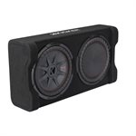 KICKER 12" 500w RMS, Powered Down Firing Loaded Enclosure, 2-Ohm; RoHS Compliant