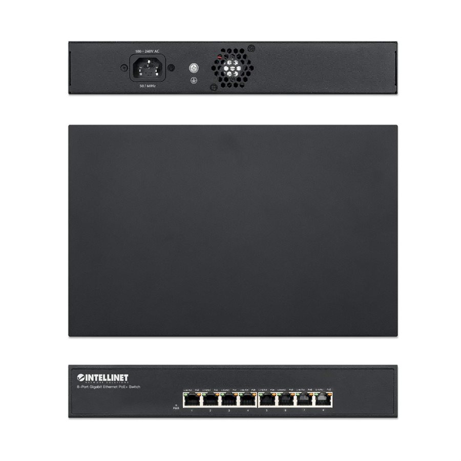 Intellinet 8 Port Gigabit Ethernet Poe Switch