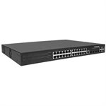 Intellinet 24 Port Gigabit Ethernet POE+ Web-Managed Switch with 4 Gigabit Combo Base-T / SFP Ports