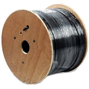 Wavenet Cat 6A UV Jacket SOLID BC 10GB 1,000' REEL(black)