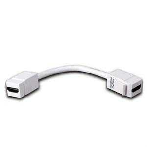 Vanco HDMI Keystone Insert with Pigtail- HDMI F to HDMI F (W