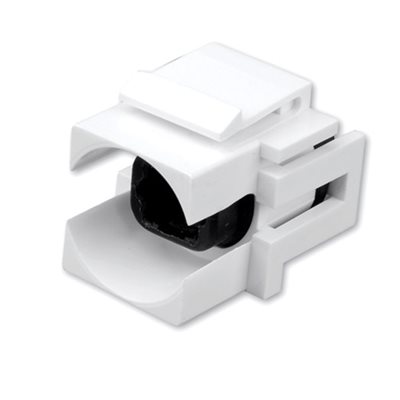 Vanco Toslink Keystone Insert- Toslink F to Toslink F (White