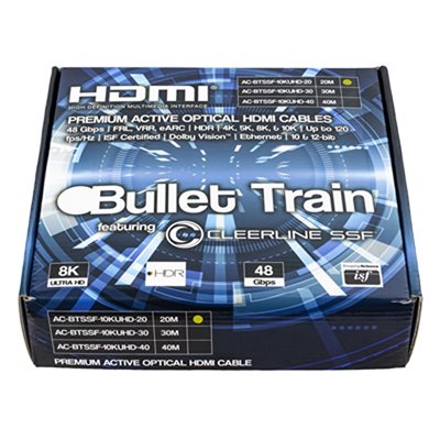 Bullet Train Active Optical HDMI Cable 10K 48Gbps 20M