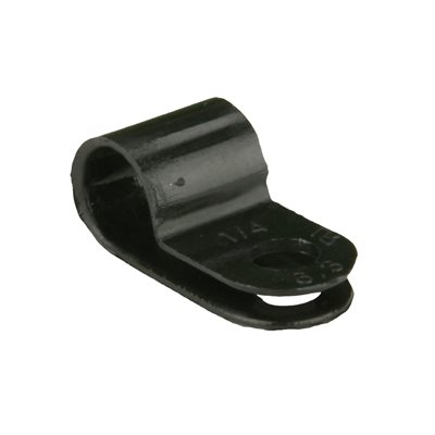 Install Bay 1 / 8" Cable Clamps (black, 100 pk)