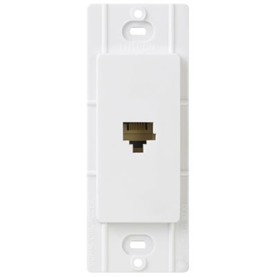 Lutron Claro Telephone Jack (white)