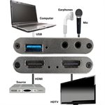 Vanco 4K HDMI to USB Capture w /  Audio Embedding / De-Embedding