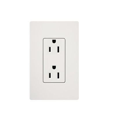 Lutron Claro 15A Receptacle (white)