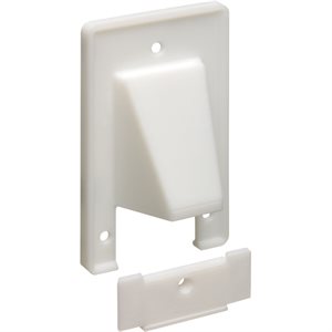 Arlington SINGLE GANG SCOOP REMOVABLE PLATE (white)