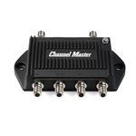 Channel Master TV Antenna Booster 4, 4 port output for off air, 7.5dB per output, 54mhz to 608mhz