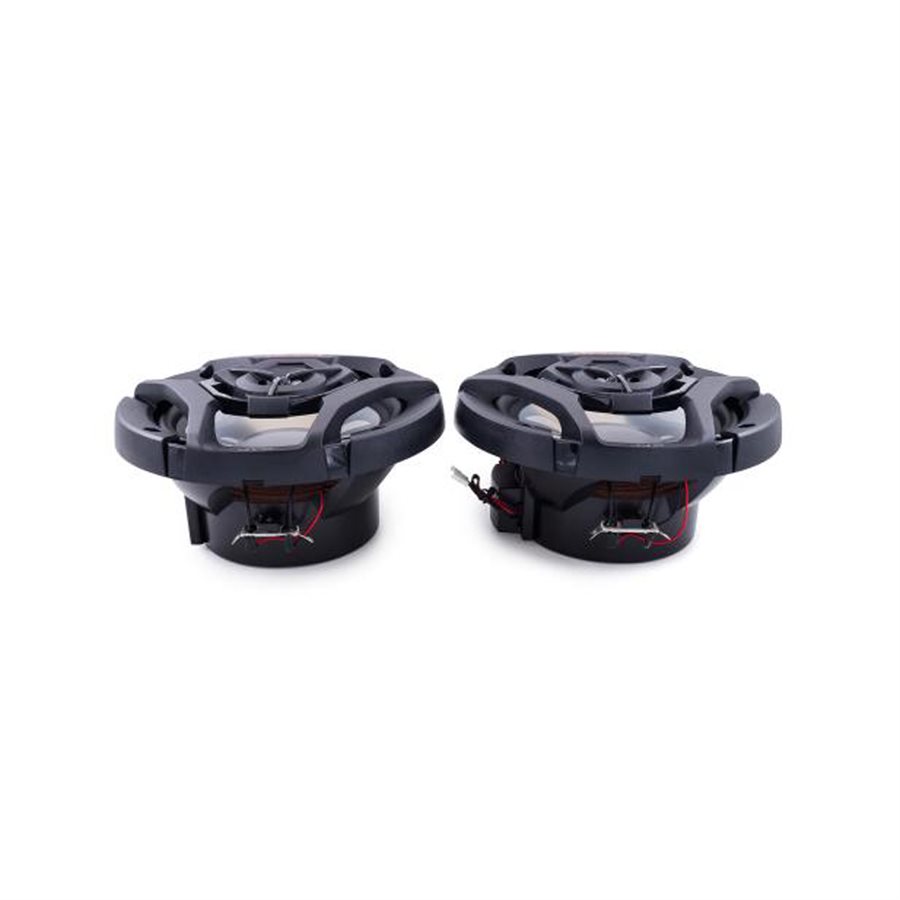 Jvc 65 Marine 2 Way Coaxial 4 Ohm 260w Led Illumination Speakers Black Pair 6608