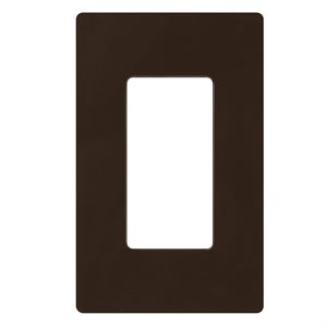 Lutron 1-Gang Claro Wall Plate (brown)