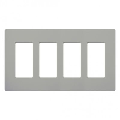 Lutron Claro Wall Plate 4 GNG(Gray)