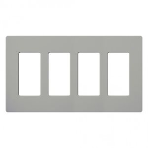 Lutron Claro Wall Plate 4 GNG(Gray)