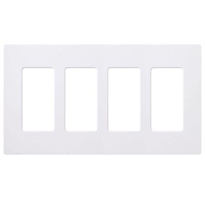 Lutron 4-Gang Wall Plate (white)