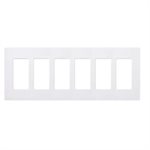 Lutron 6-Gang Wall Plate (white)