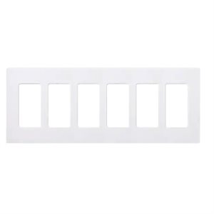 Lutron 6-Gang Wall Plate (white)