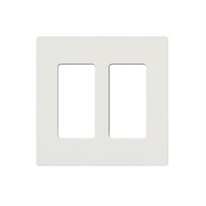 Lutron CLARO WALLPLATE 2 GANG 48-PK(white)