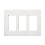 Lutron CLARO WALLPLATE 3 GANG 24-PK(white)