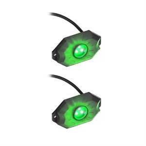 Daytona Lights Green Rock Lights - 2 pack