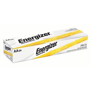 Energizer Industrial AA Alkaline Battery, 24-Pack