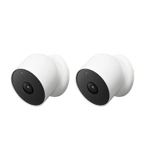 Nest Cam Battery Powered 2 pack (Snow)