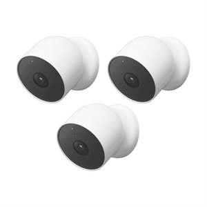 Nest Cam Battery Powered 3 Pack (Snow)