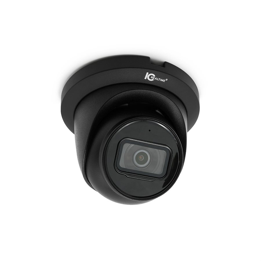 IC Realtime 4MP IP Indoor / Outdoor Small Size Black Turret Do