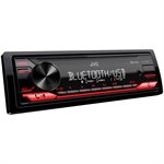 JVC Single DIN w /  Bluetooth Short Body w /  Red Key Digital Media Receiver