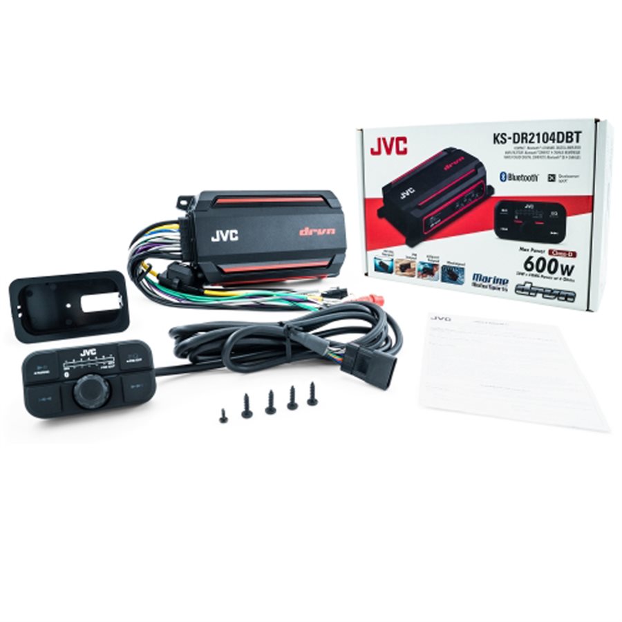 JVC Powersports 200W B / T 4-Channel Amplifier