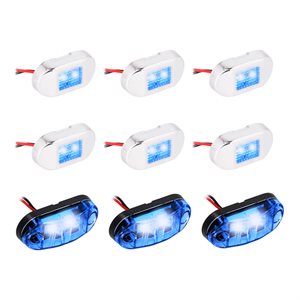 Metra Marine Accent 9 Light Kit - Blue LED, - Plastic Bezel