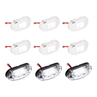 Metra Marine Accent 9 Light Kit - White LED, - Plastic Bezel