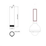 IC Realtime 7.5" Pole Extension. 1 1 / 2" Thread Size