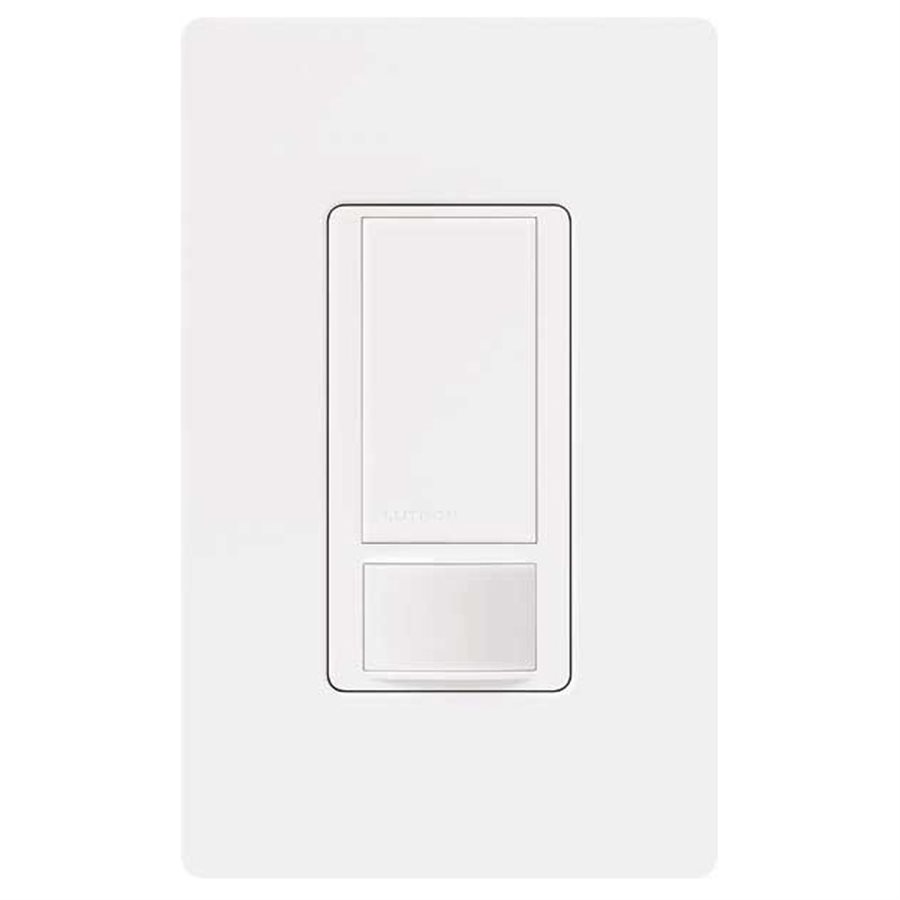 Lutron In Wall Switch With Occupancy Sensor White