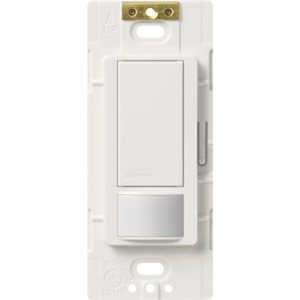 Lutron Occupancy Sensor, hard wire MSTRO PIR OCC 6A DV(white)