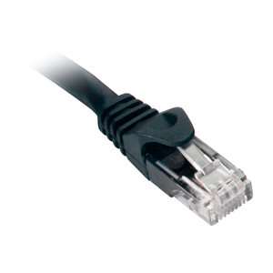 Quest 6" Cat 6 Patch Cable Booted (black)