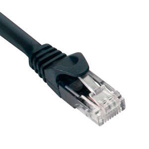 Quest 2' Cat 6 Patch Cable Booted (black)